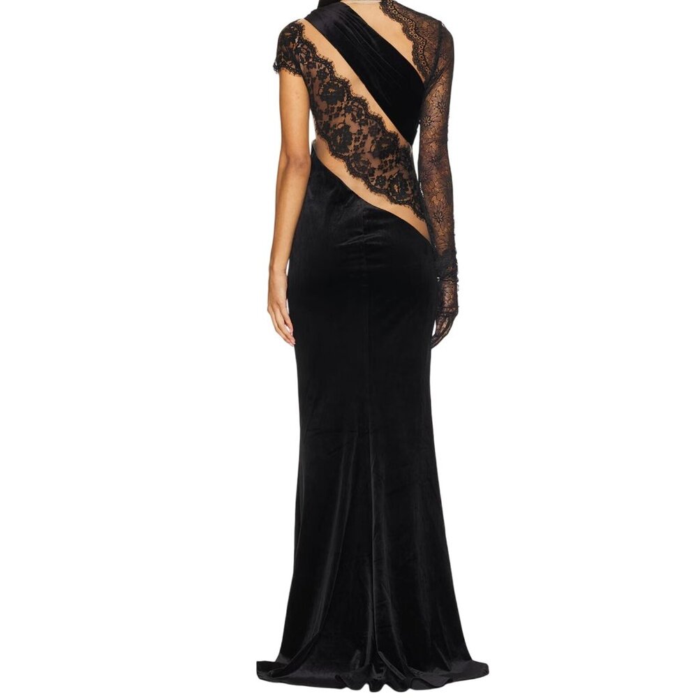 Bronx and Banco Cobra One Shoulder Gown NWT - Size 6 - Picture 3 of 11